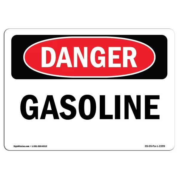 Safety Sign, OSHA Danger, 3.5